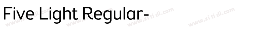 Five Light Regular字体转换 Five Light Regular字体转换